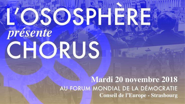 L’Ososphère au Forum Mondial de la Démocratie 2018